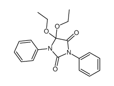 5,5-DIETHOXY-1,3-DIPHENYL-2,4-IMIDAZOLIDINEDIONE结构式