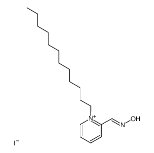 1-dodecyl-2-(hydroxyimino-methyl)-pyridinium, iodide Structure