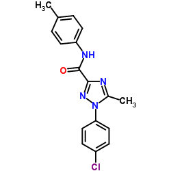 1-(4-Chlorophenyl)-5-methyl-N-(4-methylphenyl)-1H-1,2,4-triazole-3-carboxamide结构式