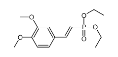 4-(2-diethoxyphosphorylethenyl)-1,2-dimethoxybenzene结构式