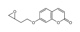 7-[2-[(2R)-oxiran-2-yl]ethoxy]chromen-2-one结构式