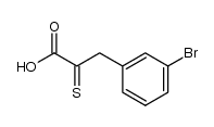 3-(3-bromo-phenyl)-2-thioxo-propionic acid Structure