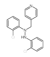 4-((1,2-bis(2-chlorophenyl)hydrazino)methyl)pyridine structure