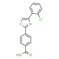 4-[4-(2-CHLOROPHENYL)-1,3-THIAZOL-2-YL]BENZENECARBOXYLIC ACID picture