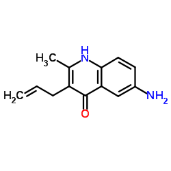 3-ALLYL-6-AMINO-2-METHYL-QUINOLIN-4-OL结构式