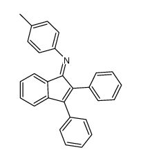 (E/Z)-4-methyl-N-(2,3-diphenyl-1H-inden-1-ylidene)benzenamine Structure