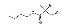 Butyl-2-brom-3-chlorisobutyrat Structure