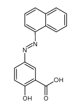 2-hydroxy-5-[1]naphthylazo-benzoic acid Structure