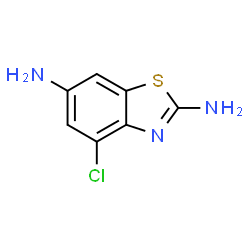 2,6-Benzothiazolediamine,4-chloro-(9CI)结构式