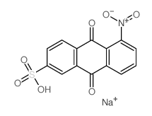 5-nitro-9,10-dioxo-anthracene-2-sulfonic acid structure