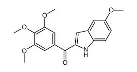 (5-methoxy-1H-indol-2-yl)-(3,4,5-trimethoxyphenyl)methanone结构式