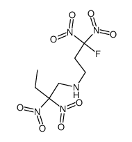 N-(3-fluoro-3,3-dinitropropyl)-2,2-dinitrobutan-1-amine Structure