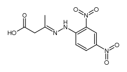 3-(2,4-dinitro-phenylhydrazono)-butyric acid Structure