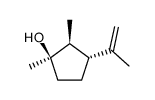 [1R,(-)]-3α-Isopropenyl-1,2β-dimethylcyclopentane-1β-ol结构式