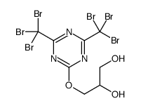 3-[[4,6-bis(tribromomethyl)-1,3,5-triazin-2-yl]oxy]propane-1,2-diol结构式