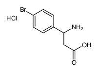 3-amino-3-(4-bromophenyl)propanoic acid,hydrochloride Structure