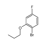 1-bromo-4-fluoro-2-propoxybenzene结构式