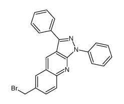 6-(bromomethyl)-1,3-diphenylpyrazolo[3,4-b]quinoline结构式