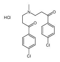 1-(4-chlorophenyl)-3-[[3-(4-chlorophenyl)-3-oxopropyl]-methylamino]propan-1-one,hydrochloride Structure