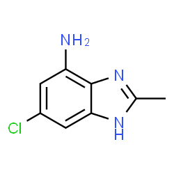 1H-Benzimidazol-4-amine,6-chloro-2-methyl-(9CI)结构式