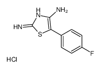5-(4-fluorophenyl)-1,3-thiazole-2,4-diamine,hydrochloride结构式