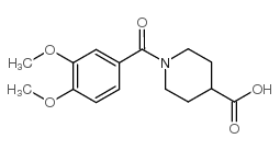 1-(3,4-DIMETHOXY-BENZOYL)-PIPERIDINE-4-CARBOXYLIC ACID structure