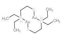 Gold, bis[.mu.-[2-(diethylphosphino)ethanethiolato-P:S]]di- structure