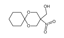 3-hydroxymethyl-3-nitro-1,5-dioxaspiro[5.5]undecane结构式