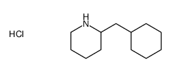 2-(cyclohexylmethyl)piperidine,hydrochloride Structure
