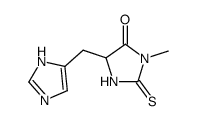 5-(1(3)H-imidazol-4-ylmethyl)-3-methyl-2-thioxo-imidazolidin-4-one Structure