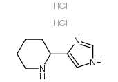 2-(1H-IMIDAZOL-4-YL)-PIPERIDINE 2HCL结构式