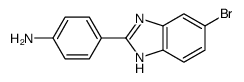 4-(5-BROMO-1 H-BENZOIMIDAZOL-2-YL)-PHENYLAMINE结构式