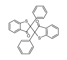 2,2'-diphenyl-[2,2']bi[benzo[b]thiophenyl]-3,3'-dione结构式