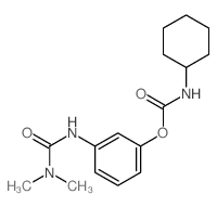 [3-(dimethylcarbamoylamino)phenyl] N-cyclohexylcarbamate结构式