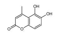 5,6-dihydroxy-4-methylchromen-2-one Structure