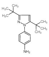 4-[3,5-DI(TERT-BUTYL)-1H-PYRAZOL-1-YL]ANILINE结构式