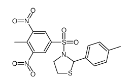 Thiazolidine, 3-[(4-methyl-3,5-dinitrophenyl)sulfonyl]-2-(4-methylphenyl)- (9CI) picture