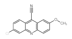 9-Acridinecarbonitrile,6-chloro-2-methoxy-结构式