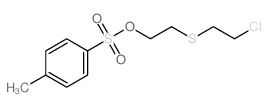 Ethanol,2-[(2-chloroethyl)thio]-,1-(4-methylbenzenesulfonate)结构式