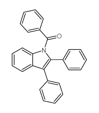 Methanone, (2,3-diphenyl-1H-indol-1-yl)phenyl- Structure