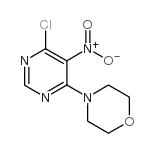 4-(6-氯-5-硝基-4-嘧啶)吗啉结构式