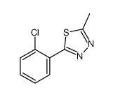 2-(2-chlorophenyl)-5-methyl-1,3,4-thiadiazole结构式