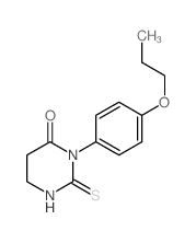3-(4-propoxyphenyl)-2-sulfanylidene-1,3-diazinan-4-one结构式