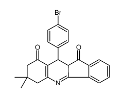 10-(4-bromophenyl)-7,7-dimethyl-6,8,10,10a-tetrahydroindeno[1,2-b]quinoline-9,11-dione Structure