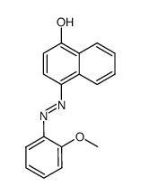 4-(2-Methoxy-phenylazo)-[1]naphthol结构式