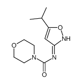 N-(5-propan-2-yl-1,2-oxazol-3-yl)morpholine-4-carboxamide结构式