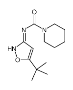 N-(5-tert-butyl-1,2-oxazol-3-yl)piperidine-1-carboxamide结构式
