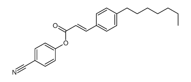 (4-cyanophenyl) 3-(4-heptylphenyl)prop-2-enoate Structure