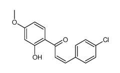 3-(4-chlorophenyl)-1-(2-hydroxy-4-methoxyphenyl)prop-2-en-1-one结构式