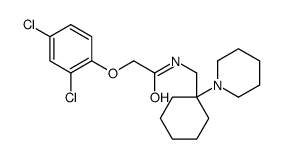 2-(2,4-dichlorophenoxy)-N-[(1-piperidin-1-ylcyclohexyl)methyl]acetamide Structure